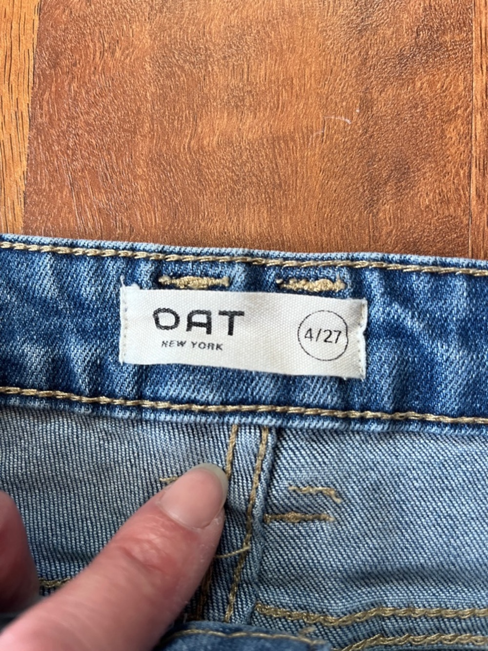 Like new Light Wash Straight-Leg Oat Jeans - Picture 2 of 16